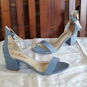 NWT Lulus Ankle Strap Block Heels